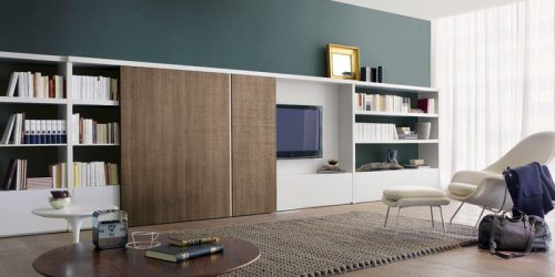 Paredes modernas na sala de estar (370+ Photos): Modern room style