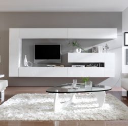Paredes modernas na sala de estar (370+ Photos): Modern room style