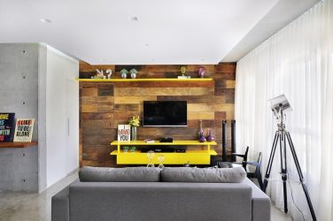 Paredes modernas na sala de estar (370+ Photos): Modern room style