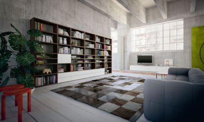 Paredes modernas na sala de estar (370+ Photos): Modern room style