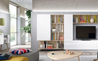 Paredes modernas na sala de estar (370+ Photos): Modern room style