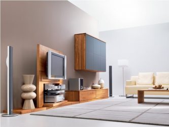 Paredes modernas na sala de estar (370+ Photos): Modern room style