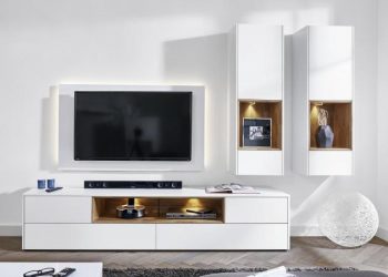 Paredes modernas na sala de estar (370+ Photos): Modern room style