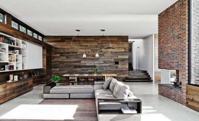 Paredes modernas na sala de estar (370+ Photos): Modern room style