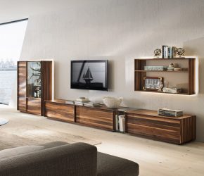 Paredes modernas na sala de estar (370+ Photos): Modern room style