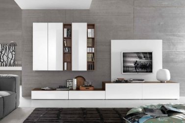 Paredes modernas na sala de estar (370+ Photos): Modern room style