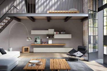 Paredes modernas na sala de estar (370+ Photos): Modern room style