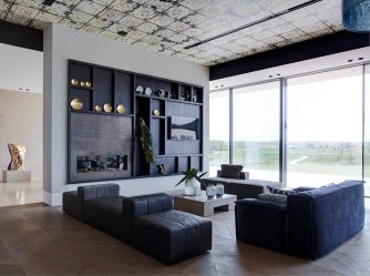 Paredes modernas na sala de estar (370+ Photos): Modern room style