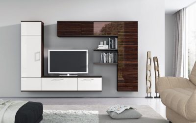 Paredes modernas na sala de estar (370+ Photos): Modern room style