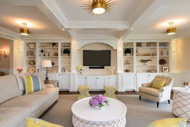 Paredes modernas na sala de estar (370+ Photos): Modern room style