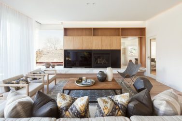 Paredes modernas na sala de estar (370+ Photos): Modern room style