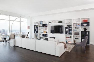 Paredes modernas na sala de estar (370+ Photos): Modern room style
