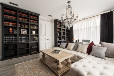 Paredes modernas na sala de estar (370+ Photos): Modern room style