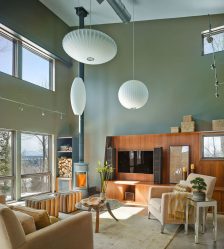 Paredes modernas na sala de estar (370+ Photos): Modern room style