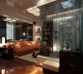 230+ صور الأفكار الداخلية شقق 1 (غرفة واحدة) من 40 متر مربع. تصميم عصري بسيط وأنيق