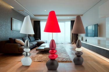 Lâmpadas modernas no interior: 175 + (foto) teto, parede, transformando