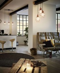 Lâmpadas modernas no interior: 175 + (foto) teto, parede, transformando