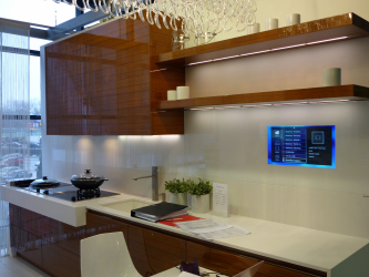 TV na cozinha - Prático, elegante, Original (135+ fotos). Melhores opções de hospedagem
