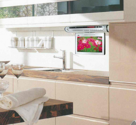 TV na cozinha - Prático, elegante, Original (135+ fotos). Melhores opções de hospedagem