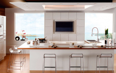 TV na cozinha - Prático, elegante, Original (135+ fotos). Melhores opções de hospedagem