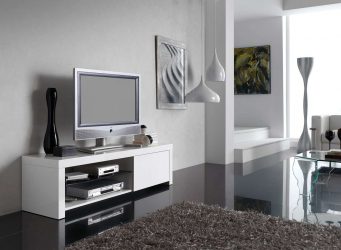 Mesas de cabeceira em estilo moderno: 200 + (Foto) Idéias originais para TV (canto, branco, vidro)