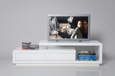 Mesas de cabeceira em estilo moderno: 200 + (Foto) Idéias originais para TV (canto, branco, vidro)