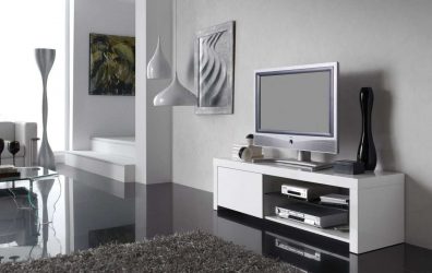 Mesas de cabeceira em estilo moderno: 200 + (Foto) Idéias originais para TV (canto, branco, vidro)