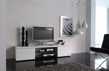 Mesas de cabeceira em estilo moderno: 200 + (Foto) Idéias originais para TV (canto, branco, vidro)
