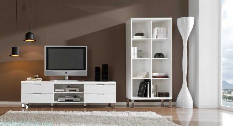 Mesas de cabeceira em estilo moderno: 200 + (Foto) Idéias originais para TV (canto, branco, vidro)