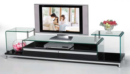 Mesas de cabeceira em estilo moderno: 200 + (Foto) Idéias originais para TV (canto, branco, vidro)