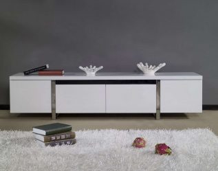 Mesas de cabeceira em estilo moderno: 200 + (Foto) Idéias originais para TV (canto, branco, vidro)