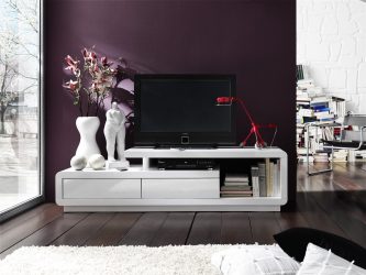 Mesas de cabeceira em estilo moderno: 200 + (Foto) Idéias originais para TV (canto, branco, vidro)