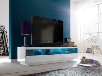 Mesas de cabeceira em estilo moderno: 200 + (Foto) Idéias originais para TV (canto, branco, vidro)