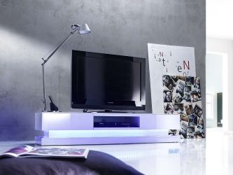 Mesas de cabeceira em estilo moderno: 200 + (Foto) Idéias originais para TV (canto, branco, vidro)