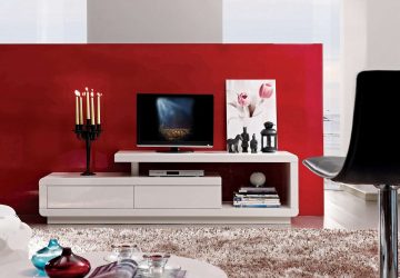 Mesas de cabeceira em estilo moderno: 200 + (Foto) Idéias originais para TV (canto, branco, vidro)