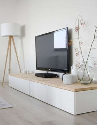 Mesas de cabeceira em estilo moderno: 200 + (Foto) Idéias originais para TV (canto, branco, vidro)