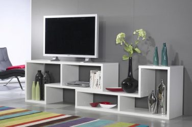 Mesas de cabeceira em estilo moderno: 200 + (Foto) Idéias originais para TV (canto, branco, vidro)