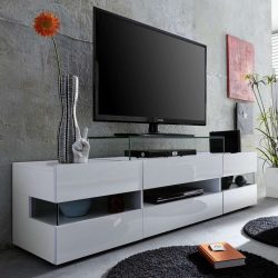 Mesas de cabeceira em estilo moderno: 200 + (Foto) Idéias originais para TV (canto, branco, vidro)