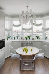 Que lindo pendurar o tule na cozinha? Curto ou Longo? 145+ Fotos de novos produtos na área de têxteis para interiores