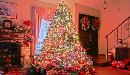 Criando um feriado ou uma decoração interessante com guirlandas: 145+ (fotos) de decoração deslumbrante, janelas, árvores de Natal, paredes. Idéias arrojadas que podem mudar seu interior.4 master classes