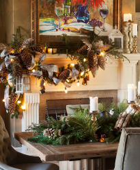 Criando um feriado ou uma decoração interessante com guirlandas: 145+ (fotos) de decoração deslumbrante, janelas, árvores de Natal, paredes. Idéias arrojadas que podem mudar seu interior. 4 master classes