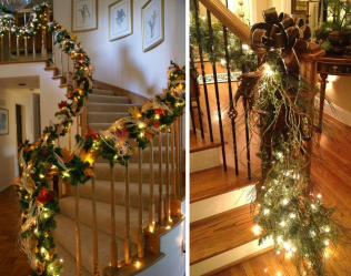 Criando um feriado ou uma decoração interessante com guirlandas: 145+ (fotos) de decoração deslumbrante, janelas, árvores de Natal, paredes. Idéias arrojadas que podem mudar seu interior. 4 master classes