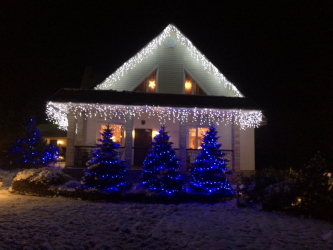 Criando um feriado ou uma decoração interessante com guirlandas: 145+ (fotos) de decoração deslumbrante, janelas, árvores de Natal, paredes. Idéias arrojadas que podem mudar seu interior. 4 master classes
