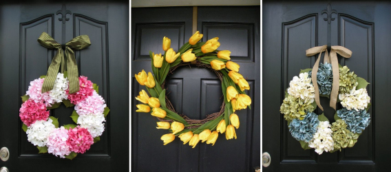 Idéias legais com as próprias mãos: Decorações na porta para todas as ocasiões (80 + Foto). Design sazonal e temático (+ Avaliações)