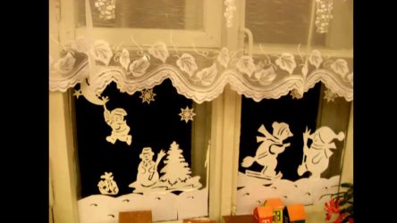 Como fazer decorações nas janelas de papel com as próprias mãos? (Mais de 150 fotos). Conhecemos o novo 2018 Year of the Dogs lindamente