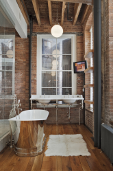 Design de banheiro elegante sem um banheiro (+100 fotos) - beleza combinada com conforto