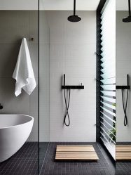 Design de banheiro elegante sem um banheiro (+100 fotos) - beleza combinada com conforto