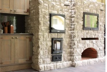 Acabamento de pedra interior (215 Foto): Segredos de um interior forte
