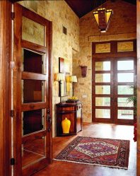 Acabamento de pedra interior (215 Foto): Segredos de um interior forte