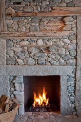 Acabamento de pedra interior (215 Foto): Segredos de um interior forte